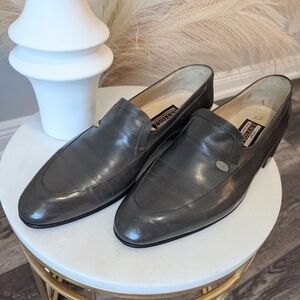 Star Artioli Hand Made Italian Leather Slip-On Loafers with Minimalist Design
